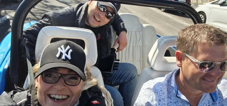 Dreh im Cabrio